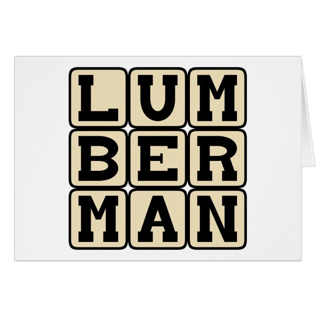 Lumberman, Timber Cutter (Front Horizontal)