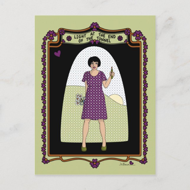 Lumière À La Fin De La Carte Postale Tunnel_A_ (Devant)