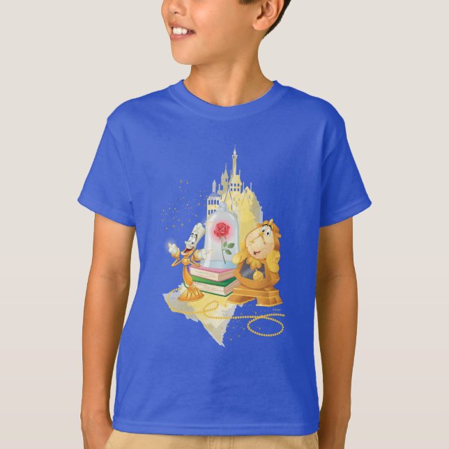 Lumière And Cogsworth T-Shirt (Front)