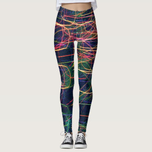 Lumière Art Abstrait Colorful Leggings