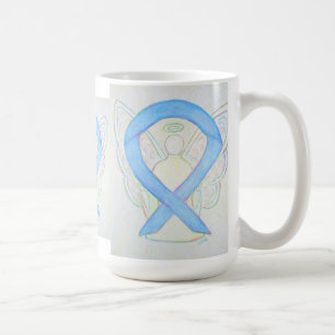 Lumière Blue Sensibilisation Ruban Angel Art Mug