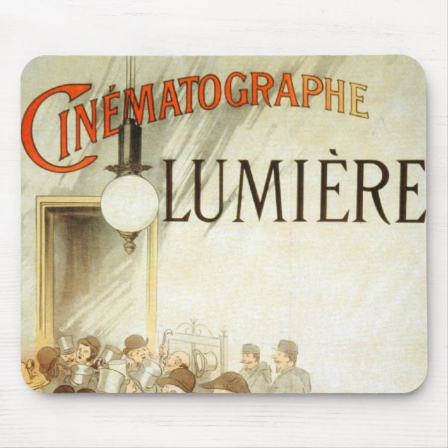 Lumière Brothers Cinema Poster Mouse Pad (Front)