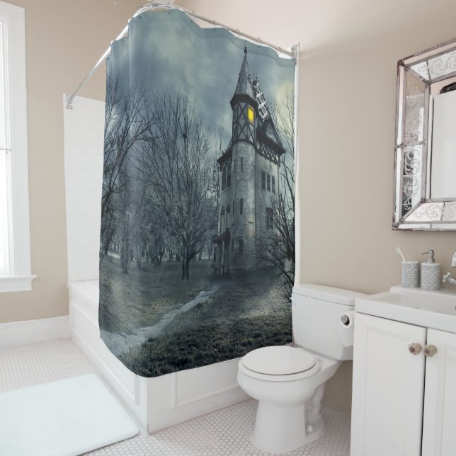 Lumière dans la tour rideau de douche (En situation)