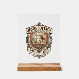 Lumière de fenêtre de cottage Jésus Cottage Jésus