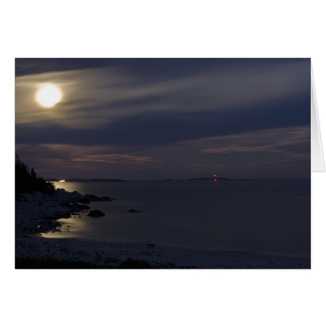 Lumière de la lune de Crystal Crescent Beach (Devant horizontal)