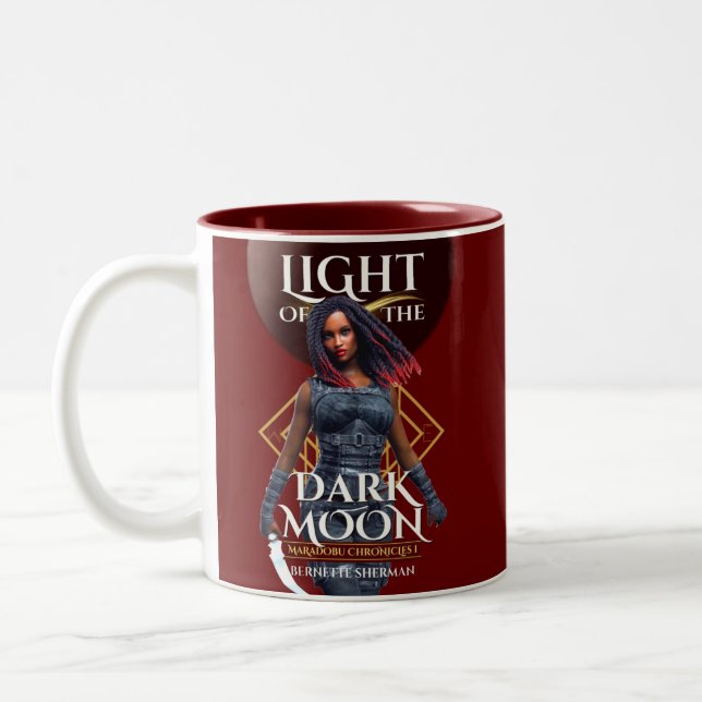 Lumière de la lune foncée Café rouge et Mug de thé (Gauche)