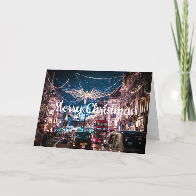 LUMIÈRE DE NOËL - REGENT STREET, LONDRES, CARTE UK (Devant)