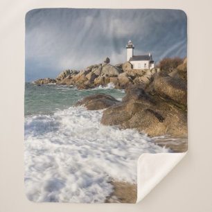 Lumière délicieuse dans le Finistère Nord Sherpa Blanket