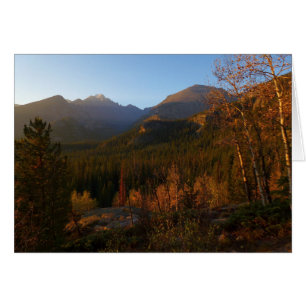 Lumière du matin sur les montagnes Rocheuses à l'a