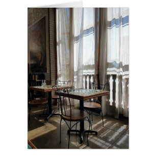 Lumière du soleil dans la maison de thé