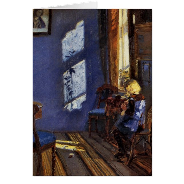 Lumière du soleil dans l'art bleu de pièce par (Devant)