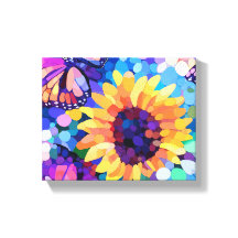 Lumière du soleil et papillons Toile artistique to