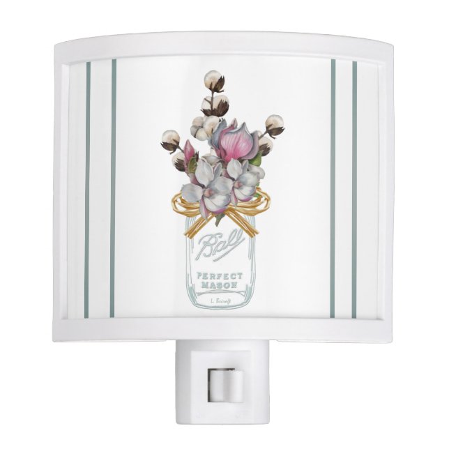 Lumière florale de nuit de pot (Devant)