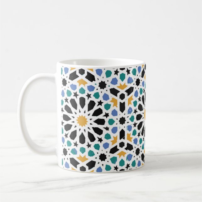 Lumière marocaine de tasse de conception de tuile (Gauche)