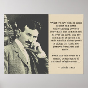 Lumière universelle - Poster de Tesla