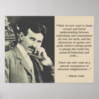 Lumière universelle - Poster de Tesla