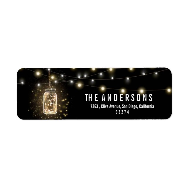 Lumières à cordes de jarres de Mason rustique (Devant)