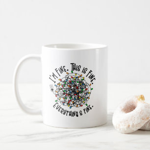 Lumières de Noël drôles Ironique Mug de Noël