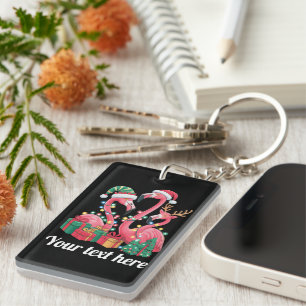 Lumières de Noël personnalisées Flamingo Palm de N