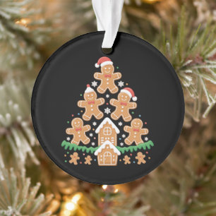 Lumières de sapin de Noël en pain d'épices Cuisson