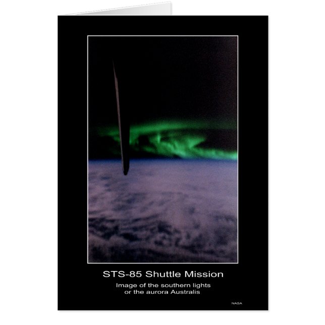 Lumières du sud l'aurore Australis de la NASA STS (Devant)