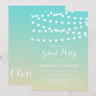 Lumières Fée Blanche   Invitation Ombre Graduation