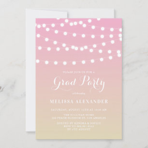 Lumières Fée Blanche   Invitation Ombre Graduation