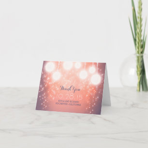 lumières magiques roses - lanternes merci mariage