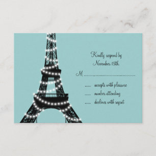 Lumières parisiennes RSVP (turquoise)
