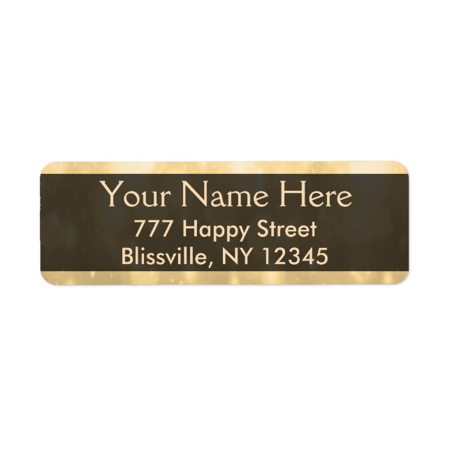 Lumières Parties scintillant or (Devant)