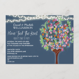 Lumières romantiques Invitation à un mariage dans