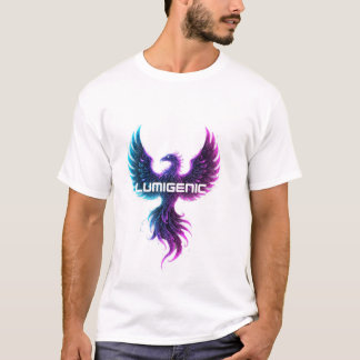 "LUMIGENIC Phoenix Rising Neon T-Shirt Design 1 "