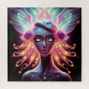  Lumina Fairy Portrait- Ethereal Glowing Fantasy Jigsaw Puzzle