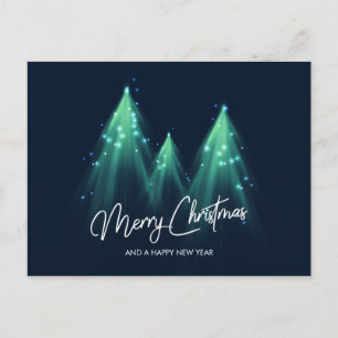 Luminaires illuminés Arbres de Noël Carte postale