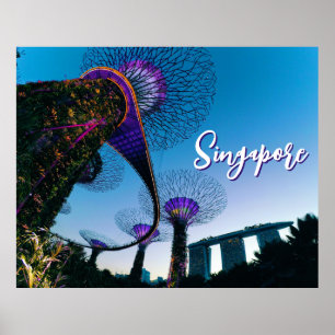 Luminescent Giants — Supertree Grove at Twilight Poster