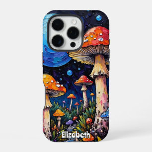 Luminescent Mushroom Dreamscape iPhone 16 Pro Case