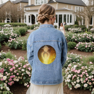 Luminescent Resilience Gold Denim Jacket