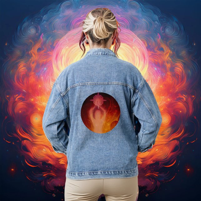 Luminescent Resilience Pink Denim Jacket (Creator Uploaded)