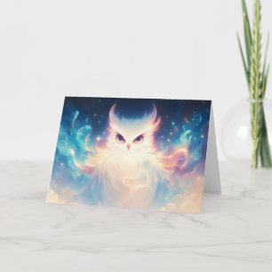Luminescent Wings of the Night Owl Card