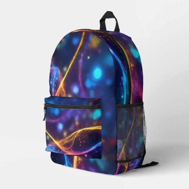 Luminex style printed backpack (Back Corner Right)