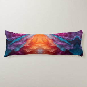 Luminous Abstract Tissue Paper Layers Body Pillow