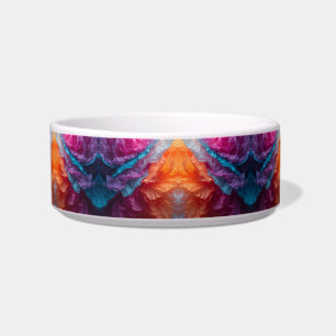 Luminous Abstract Tissue Paper Layers Bowl