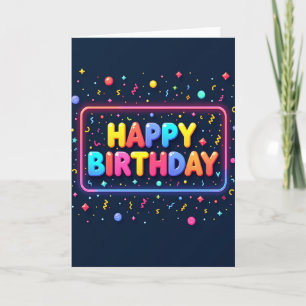 Luminous Birthday Card