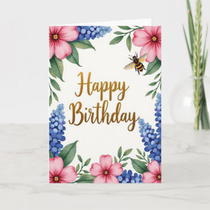 Luminous Birthday Script Card