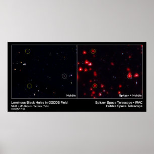Luminous Black Holes in GOODS Field Poster