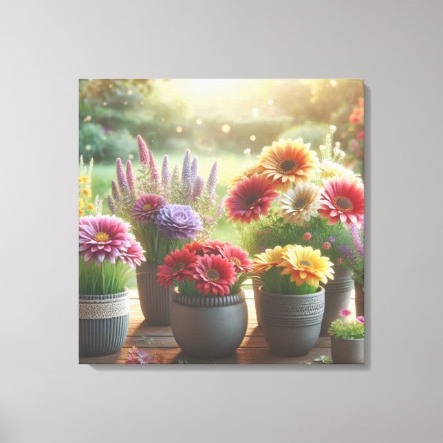 Luminous Bloom Canvas Print (Front)