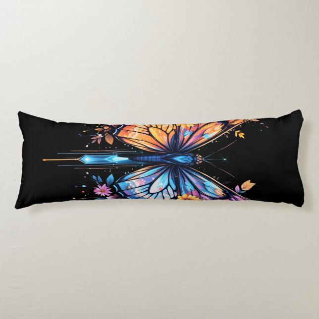Luminous Bloomwing Body Pillow (Front)