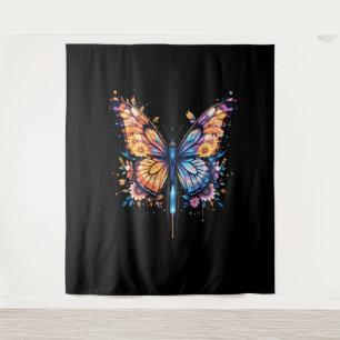 Luminous Bloomwing Tapestry