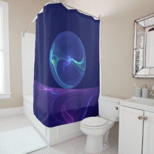 Luminous Blue Purple Dream Abstract Fractal Art
