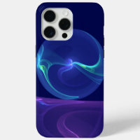 Luminous Blue Purple Dream Abstract Fractal Art